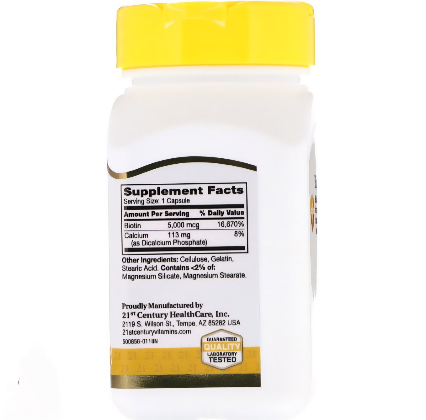 21st Century Biotina 5000mg 110 capsulas