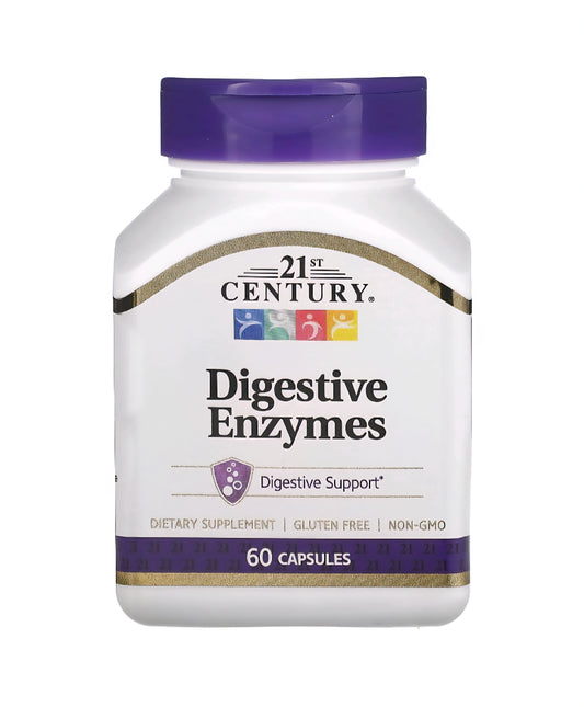 21st Century Enzimas Digestivas 60 cápsulas