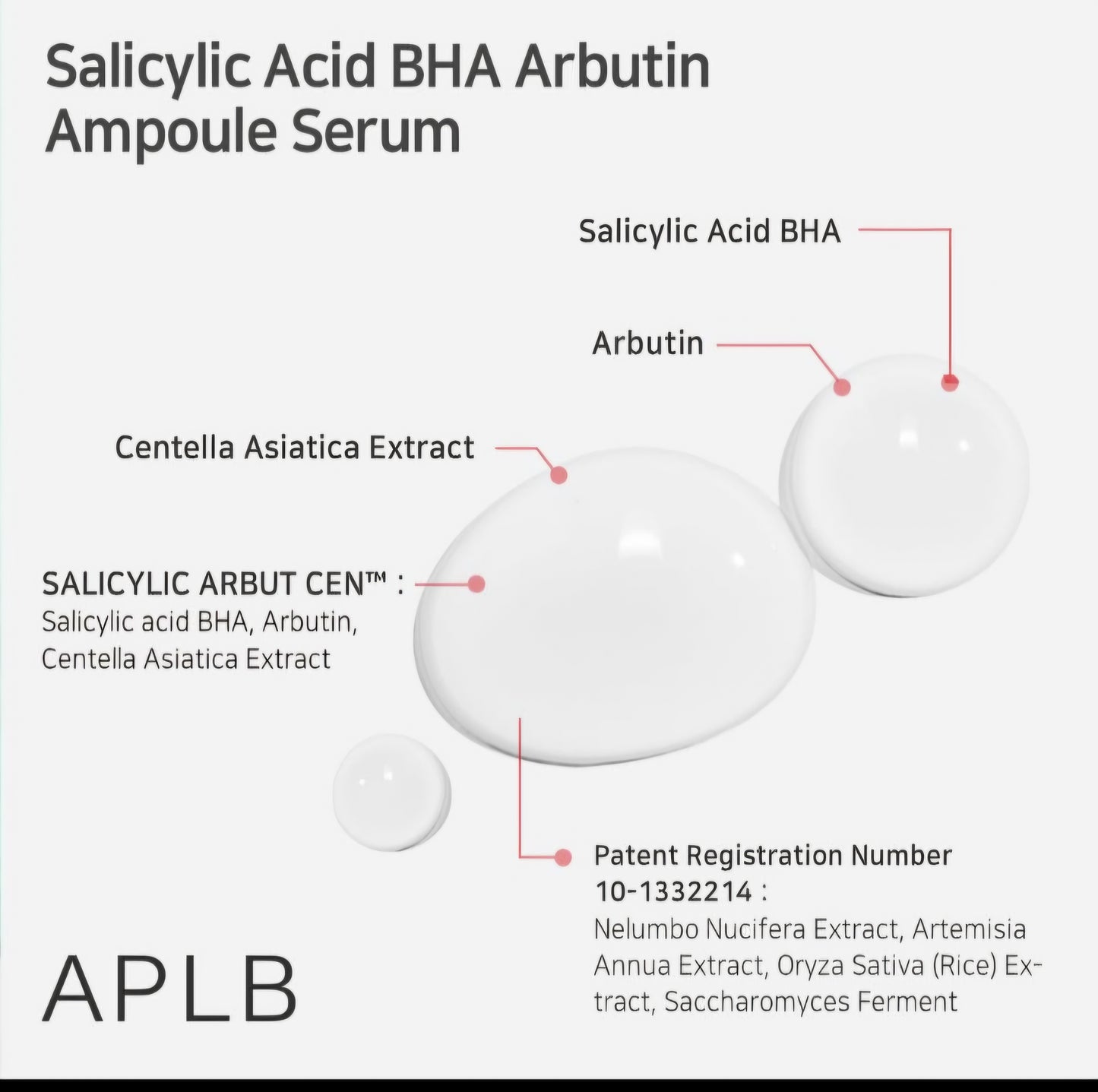 APLB Salicylic Acid BHA Arbutin Ampoule Serum 40ml