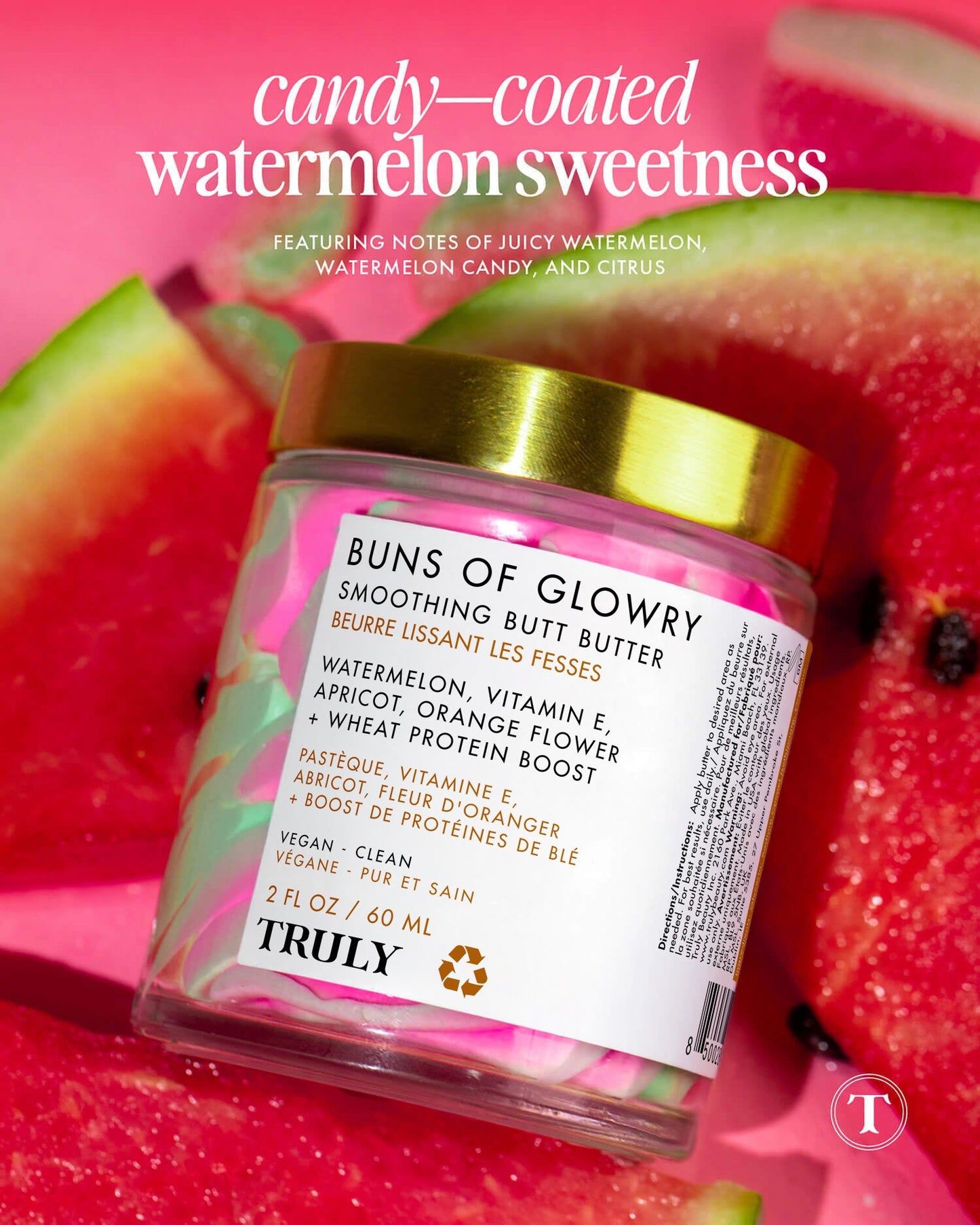Truly Buns Of Glowry Smoothing Butt Butter 60ml