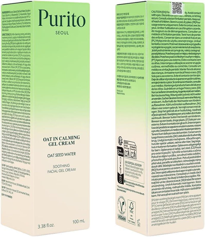 Purito New Oat‑In Calming Gel Cream