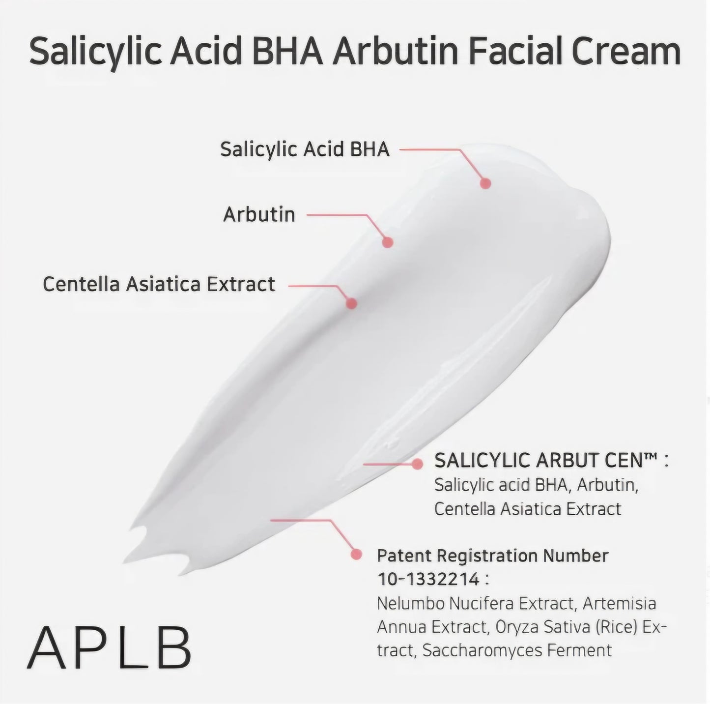 APLB Salicylic Acid BHA Arbutin Facial Cream 55ml
