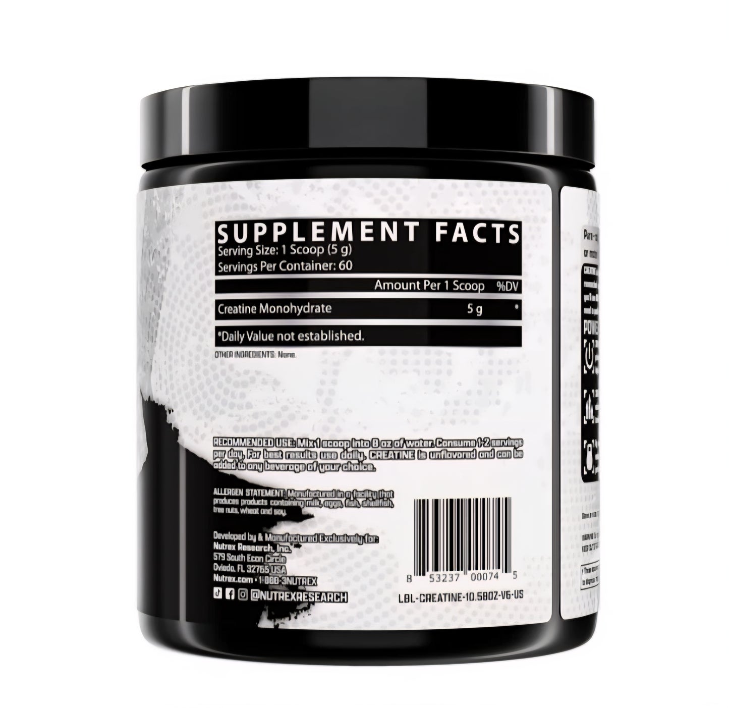 Nutrex Creatina Monohidratada 60 servidas