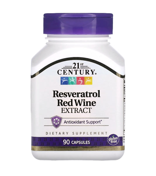 21st Century Resveratrol 200mg 90 capsulas