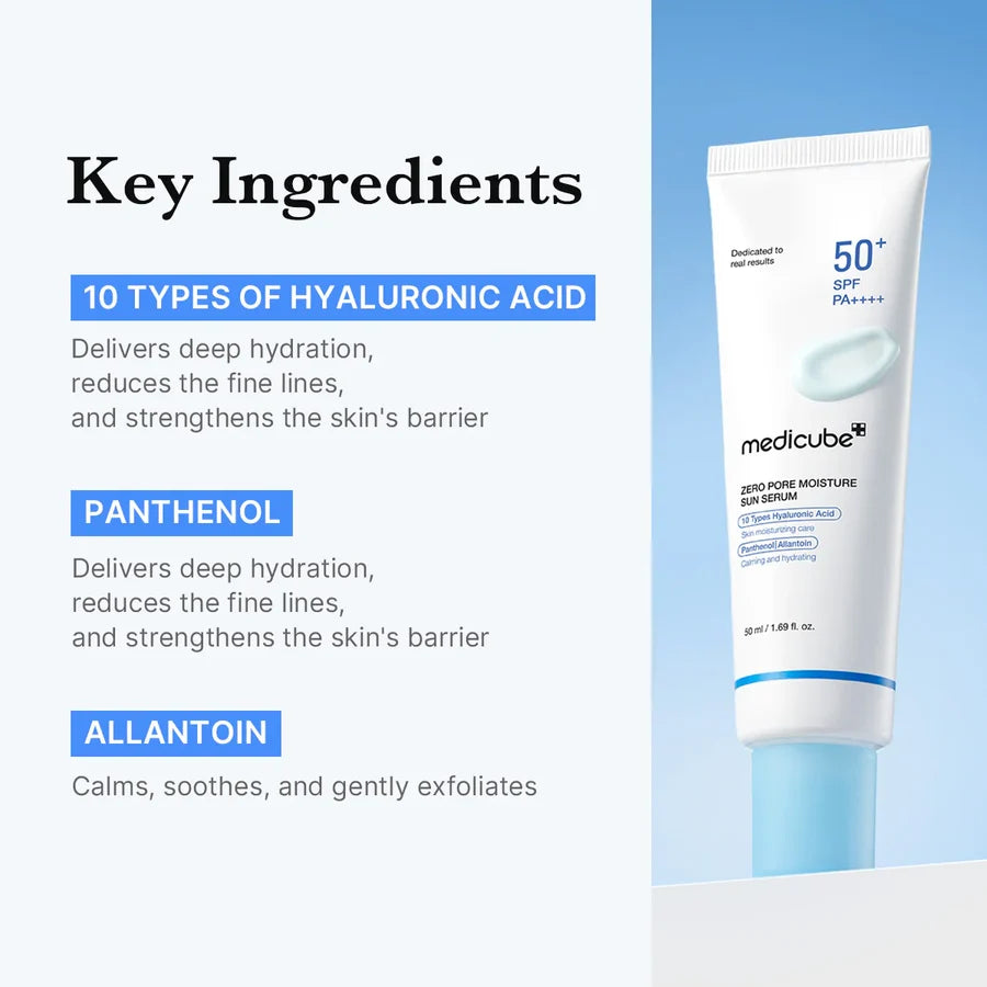 Medicube Zero Pore Moisture Sun Serum SPF50+ 50ml