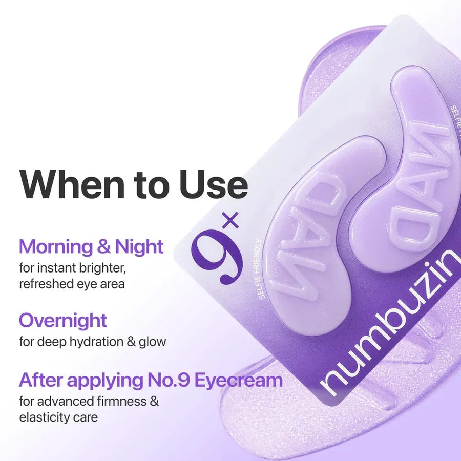 Numbuzin No.9 NAD+ Collagen Under Eye Patches