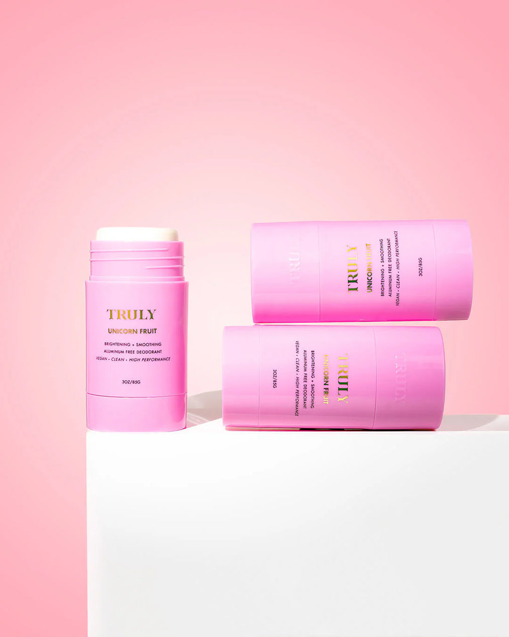 Truly Unicorn Fruit brightening smoothing aluminum free deodorant