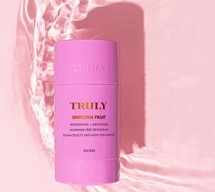 Truly Unicorn Fruit brightening smoothing aluminum free deodorant