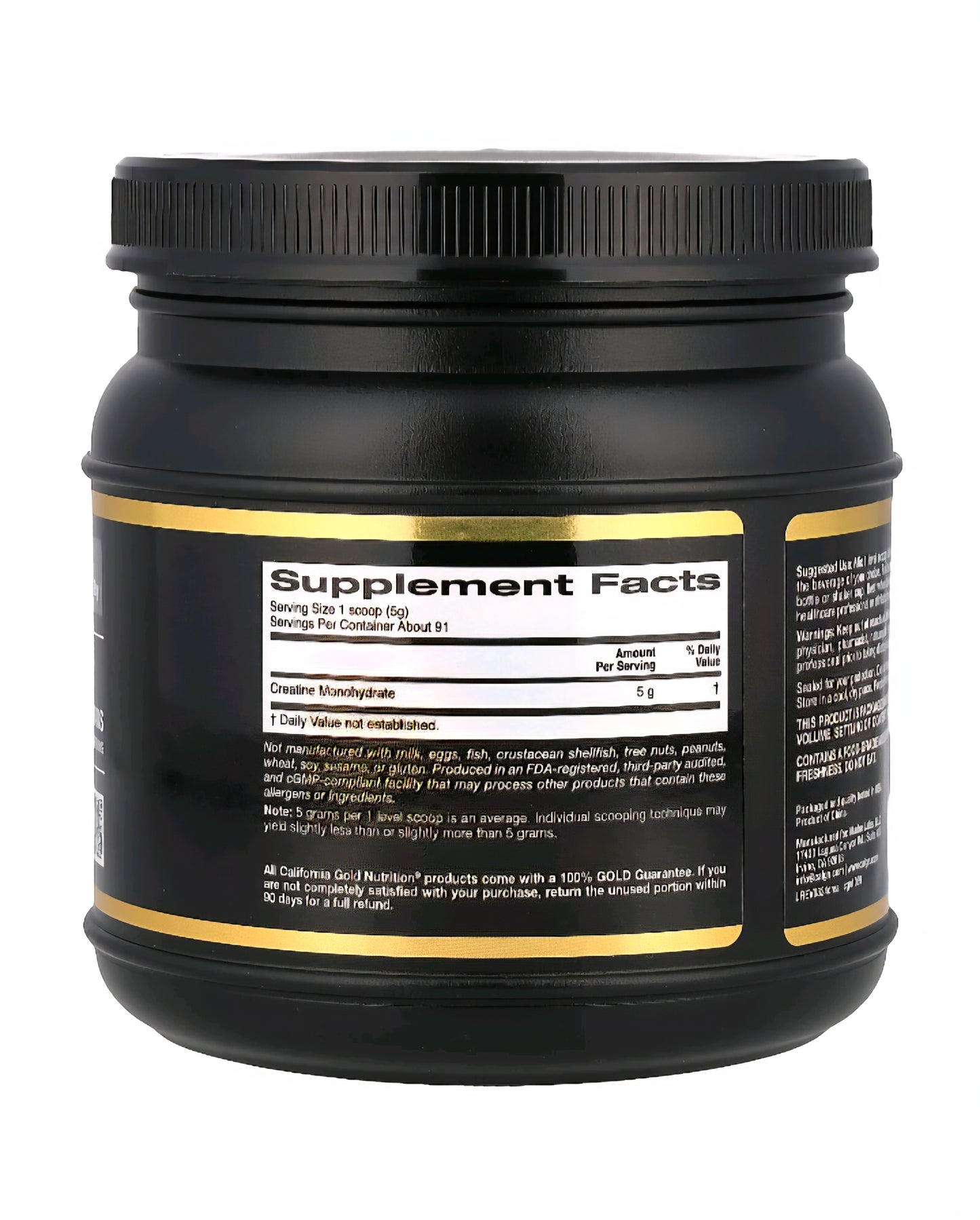 California Gold Nutrition Creatina Monohidrata 90 servidas