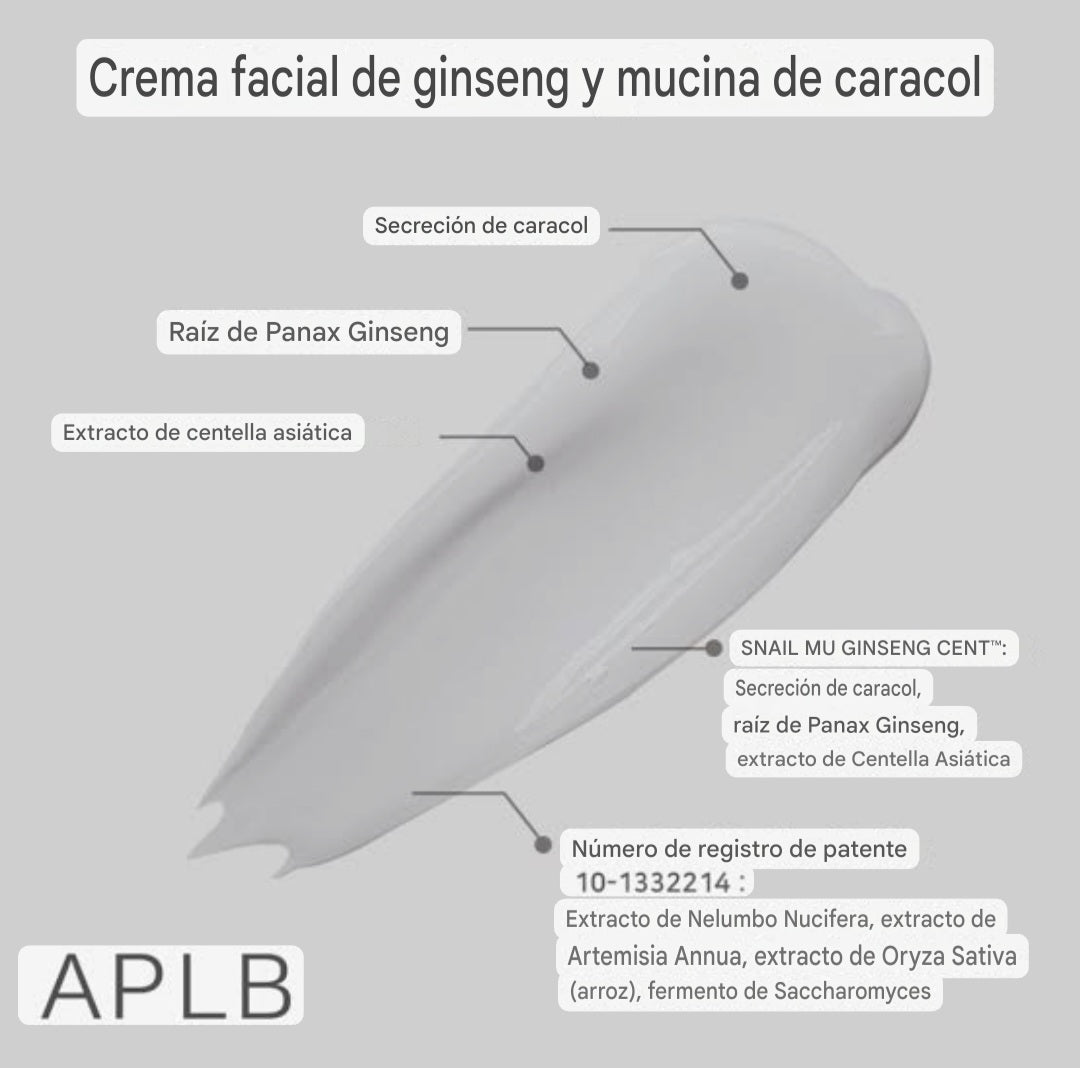 APLB Snail Mucin Ginseng Facial Cream
