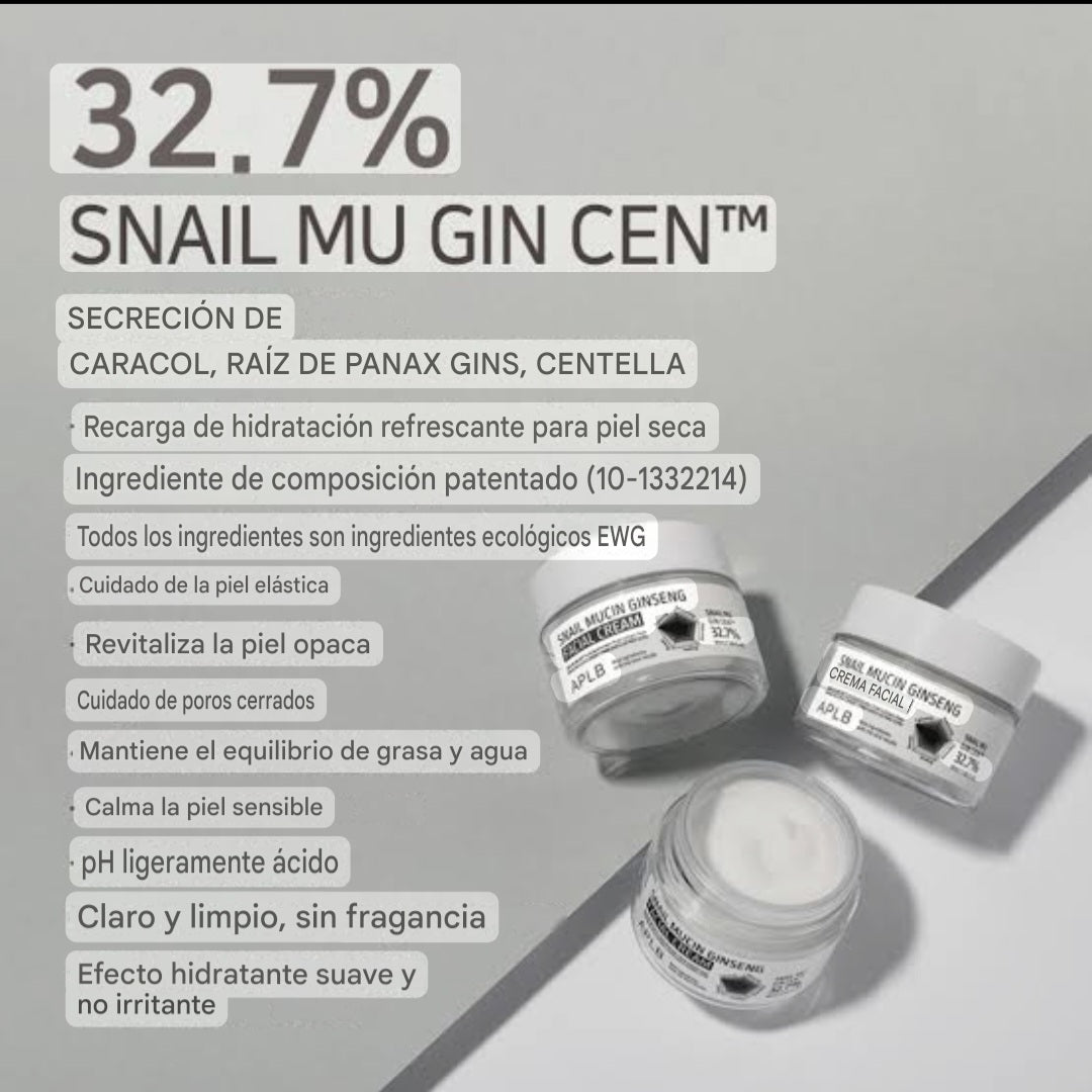 APLB Snail Mucin Ginseng Facial Cream